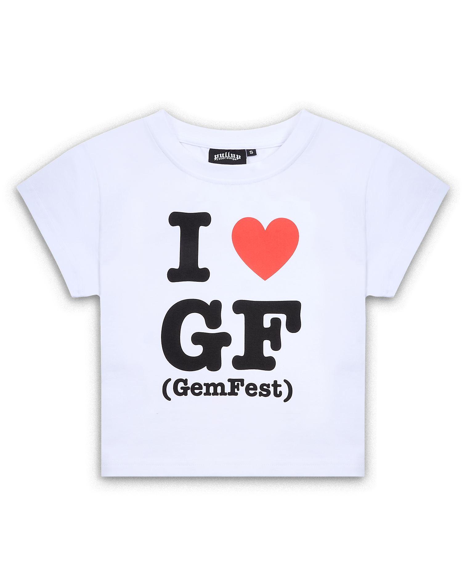GemFest 1 <3 Baby Tee White