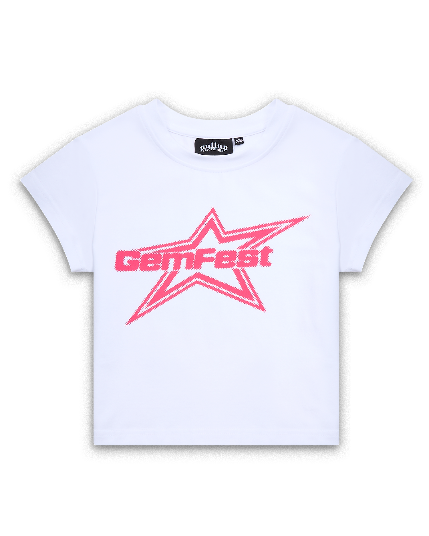 GemFest Star Baby Tee White