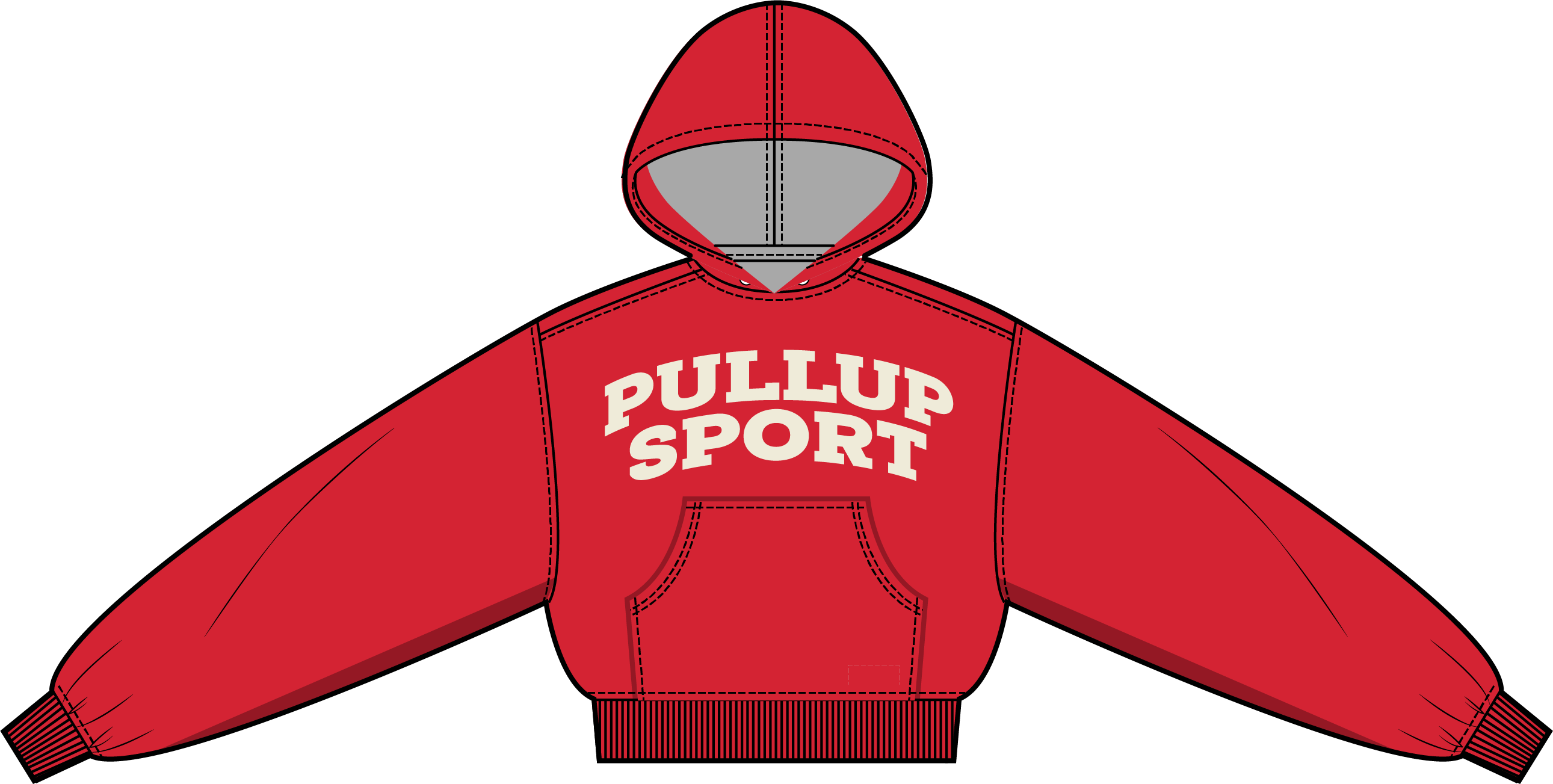 PullUp Varsity Hoodie Red