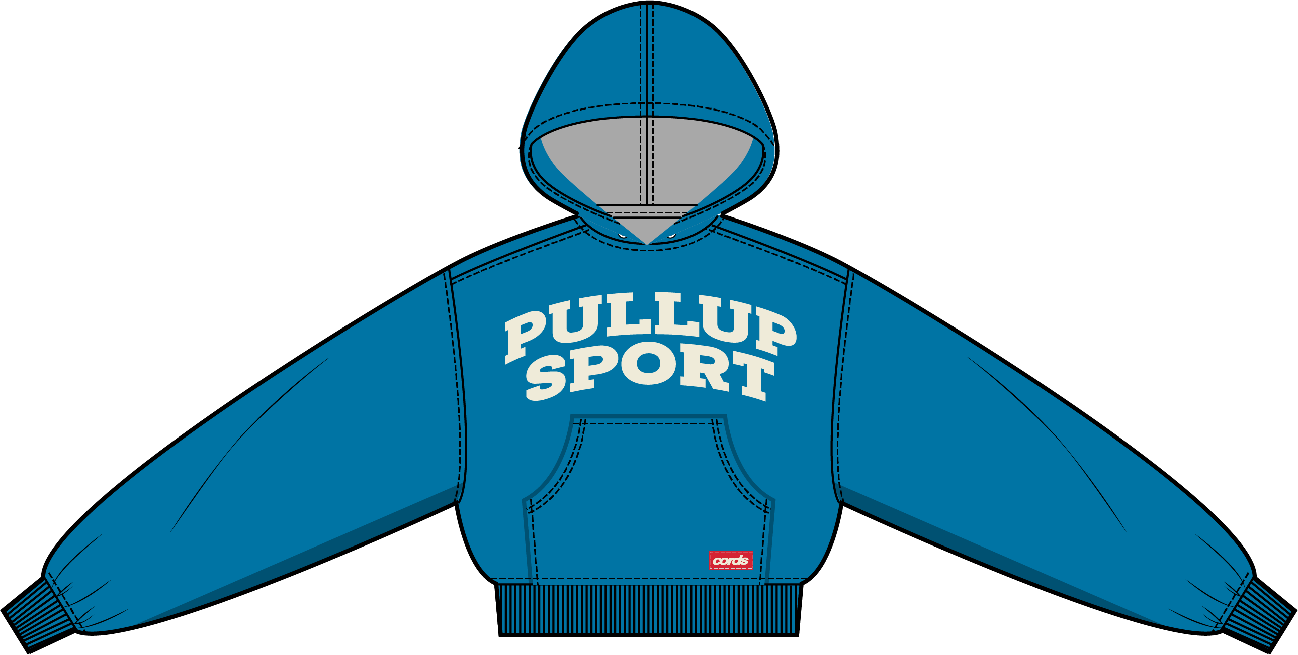 PullUp Varsity Hoodie Blue