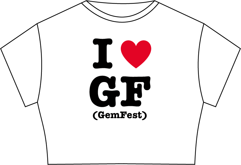 GemFest 1 <3 Baby Tee White