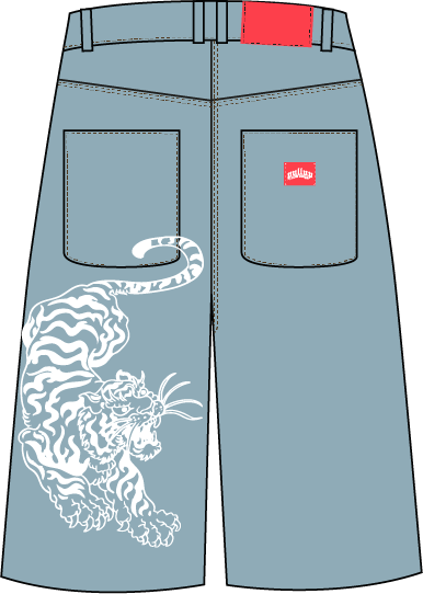 Washed Blue Jorts