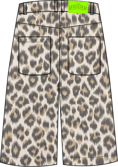 Leopard Washed Jorts