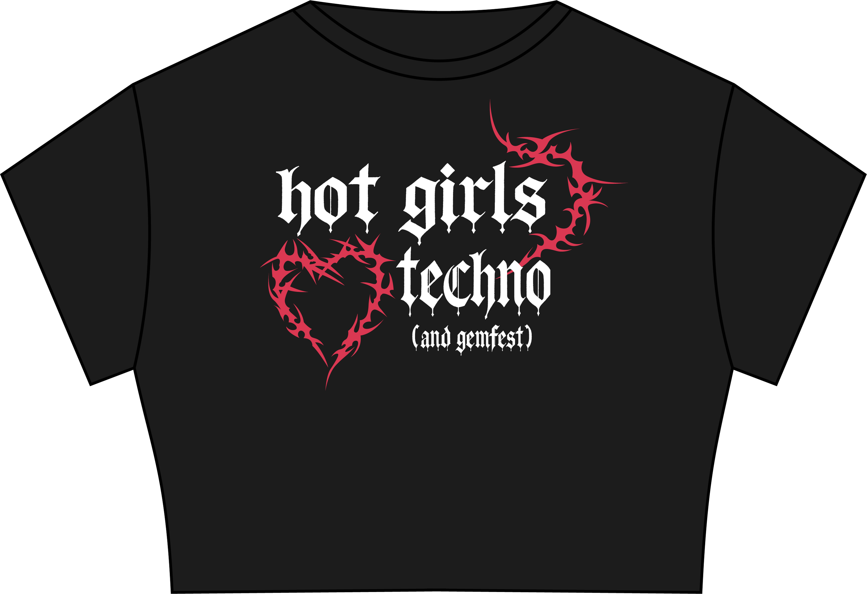 Techno Baby Tee Black