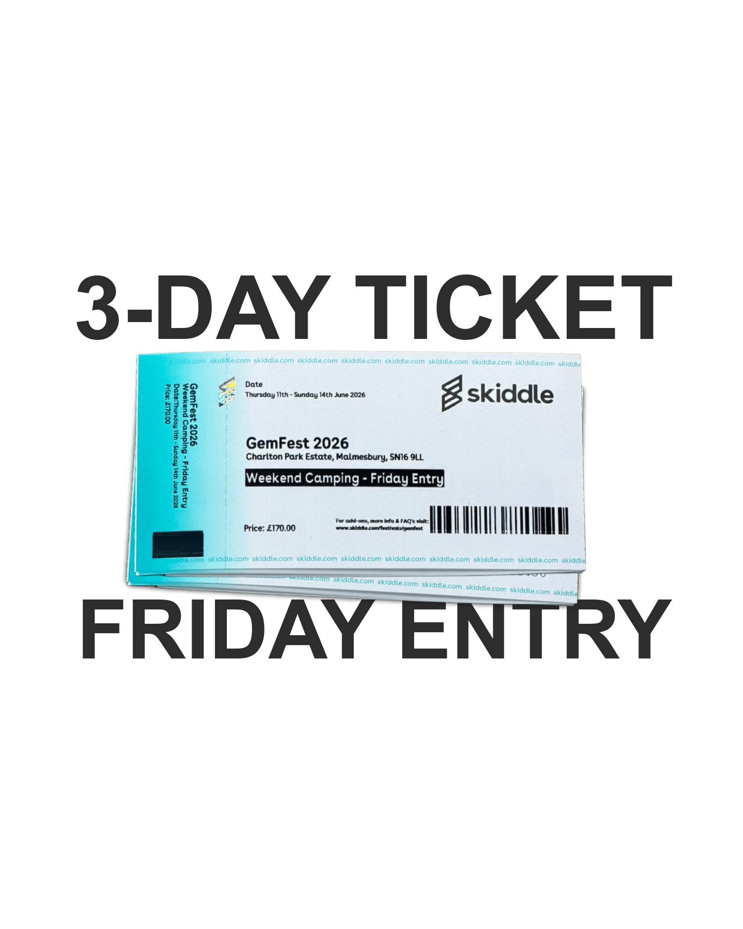 Additional Weekend Camping Friday Entry (Physical Ticket)