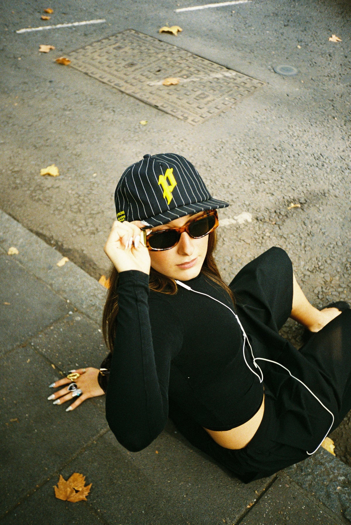 Pinstripe P Hat