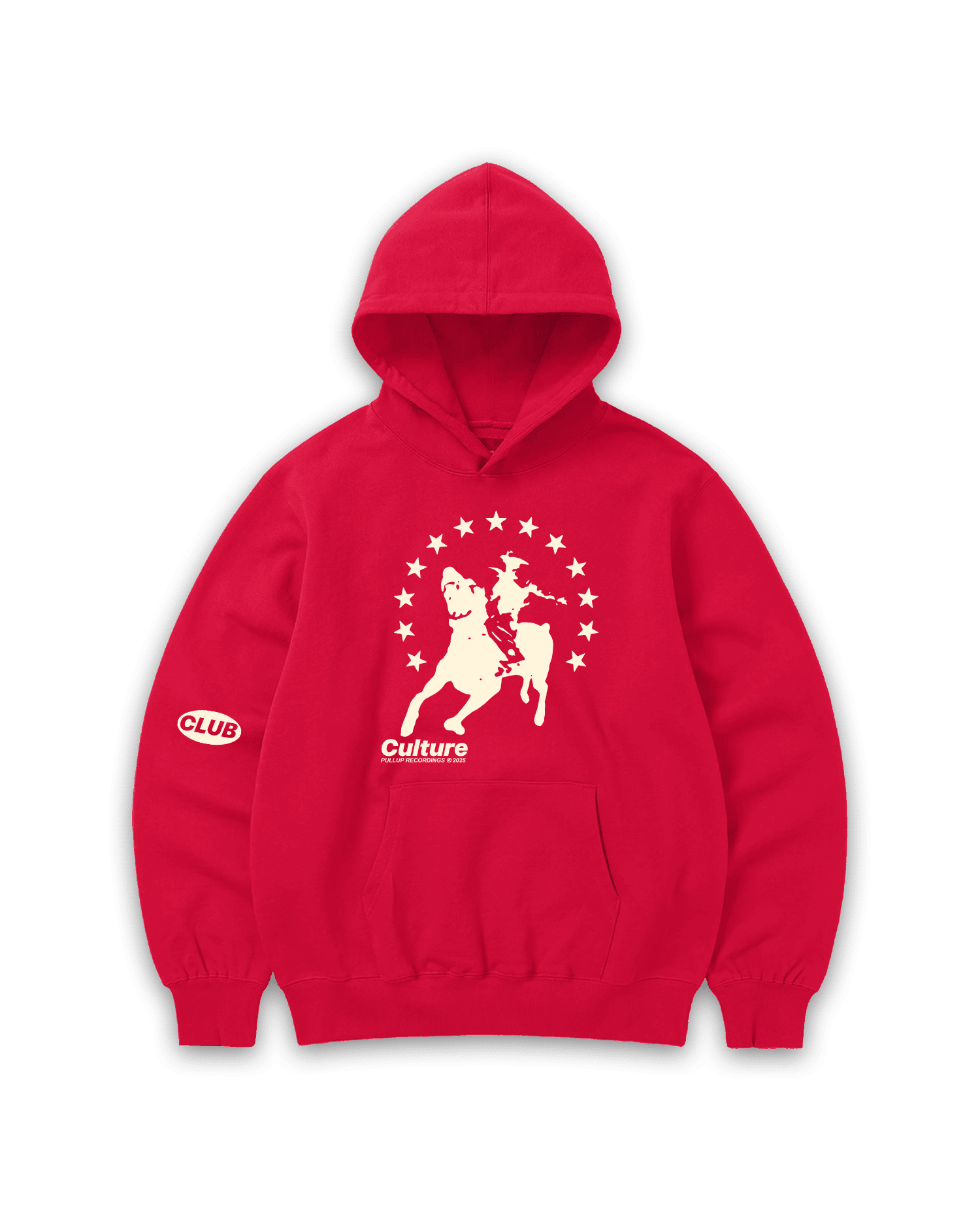 CLUB Culture Red Americana Hoodie