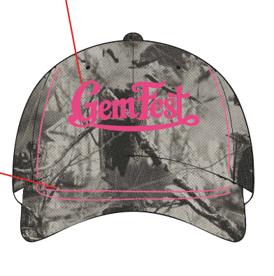 GemFest Tree Camo Hat Pink