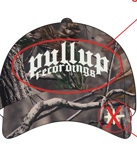 PullUp Tree Camo Hat White
